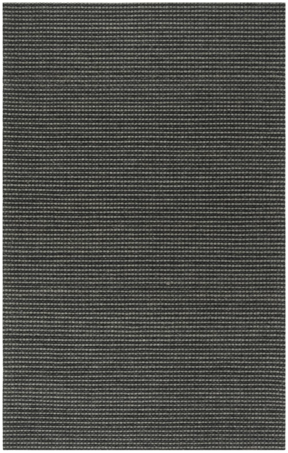 Tapis bohémien en laine gris/noir, 122 x 183 cm