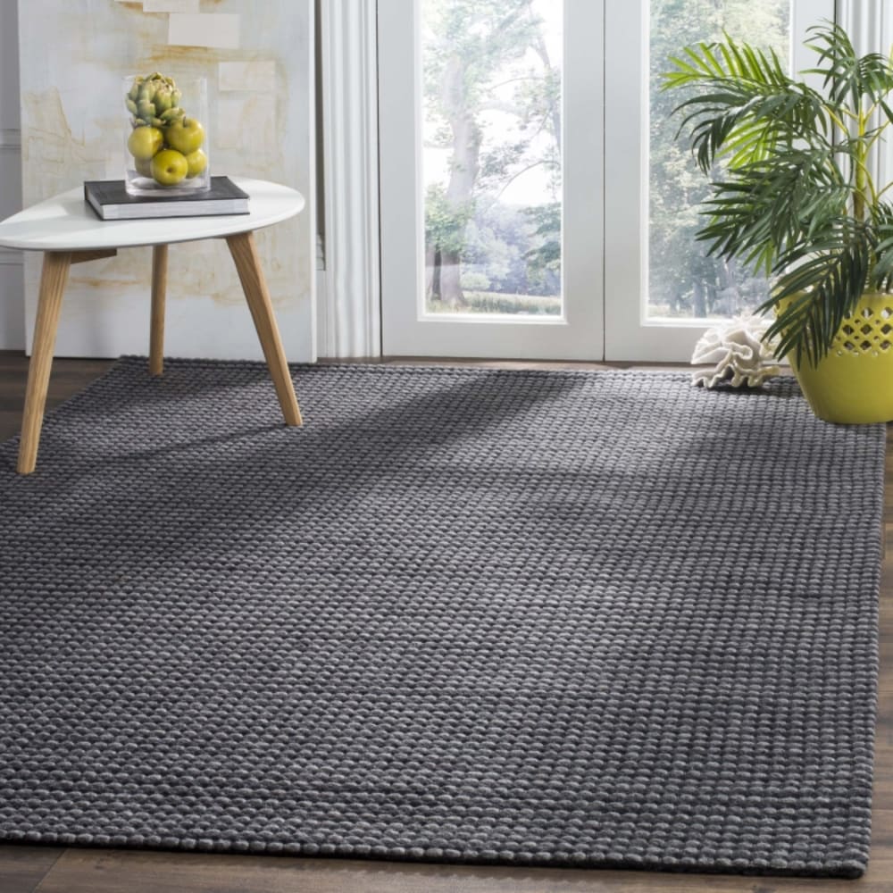 Tapis bohémien en laine gris/noir, 122 x 183 cm — vue 3