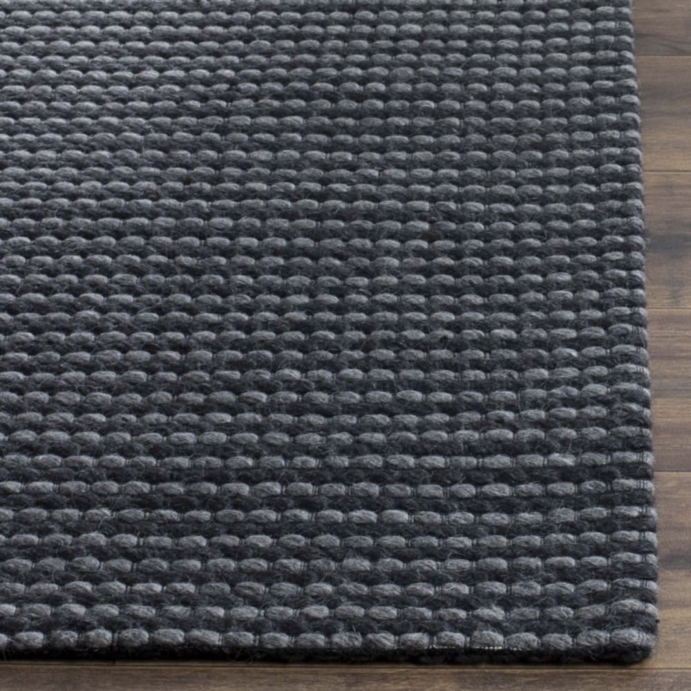 Tapis bohémien en laine gris/noir, 122 x 183 cm — vue 4
