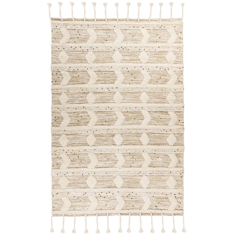 Tapis Fait Main à Franges en Laine 120x180cm