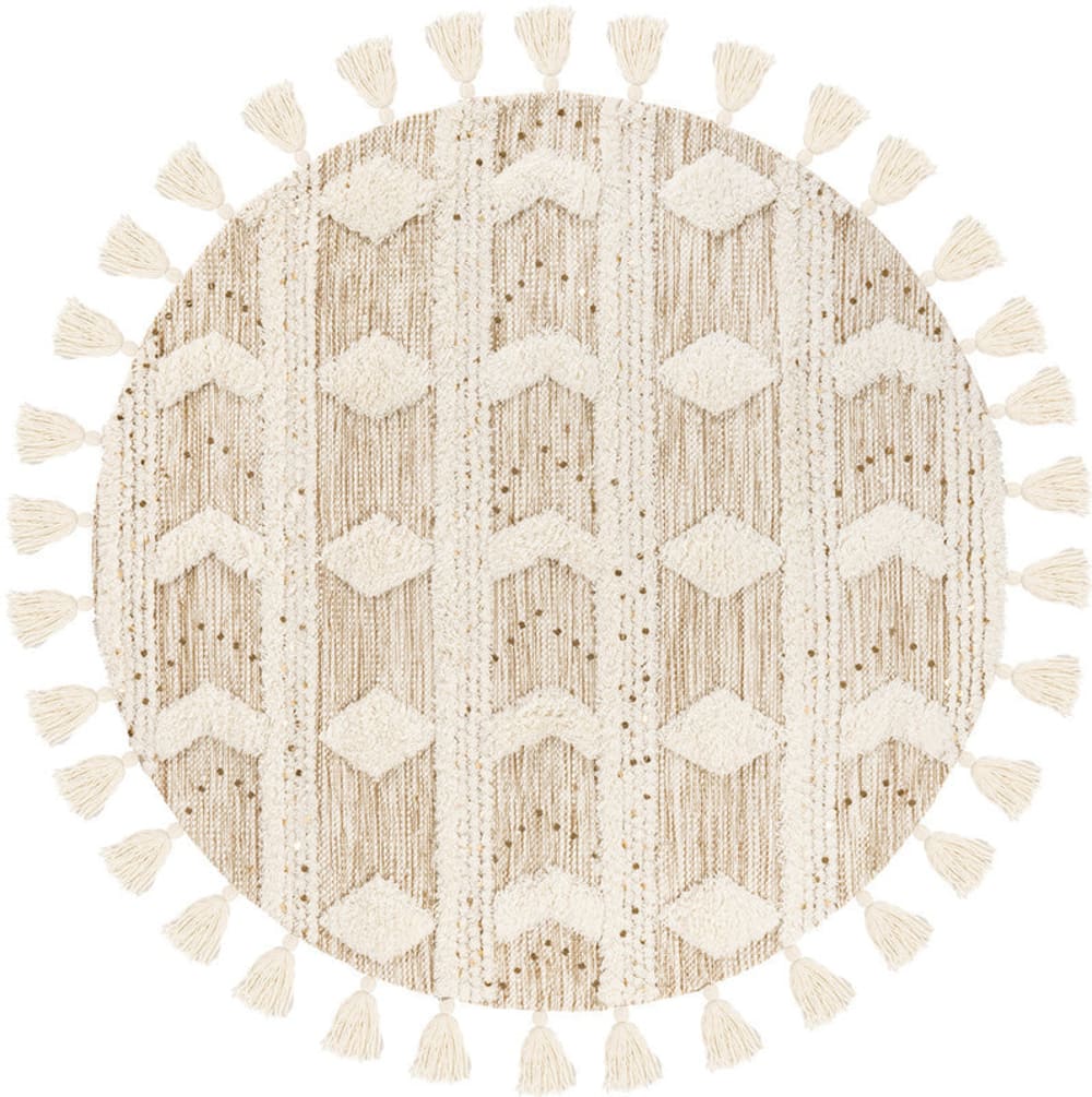 Tapis fait main à franges en laine 120x180cm — vue 4