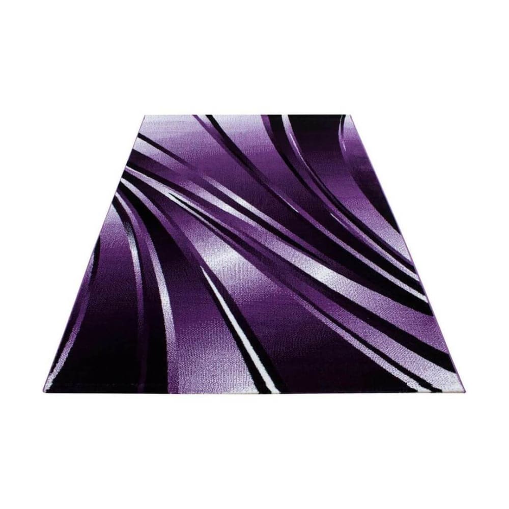 Tapis courbe design en polypropylène lilas 120x170