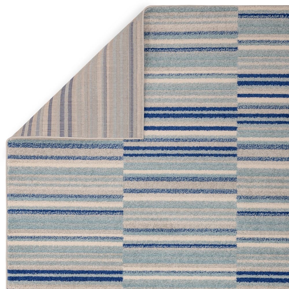 Tapis en polypropylène bleu 120x170 cm — vue 4