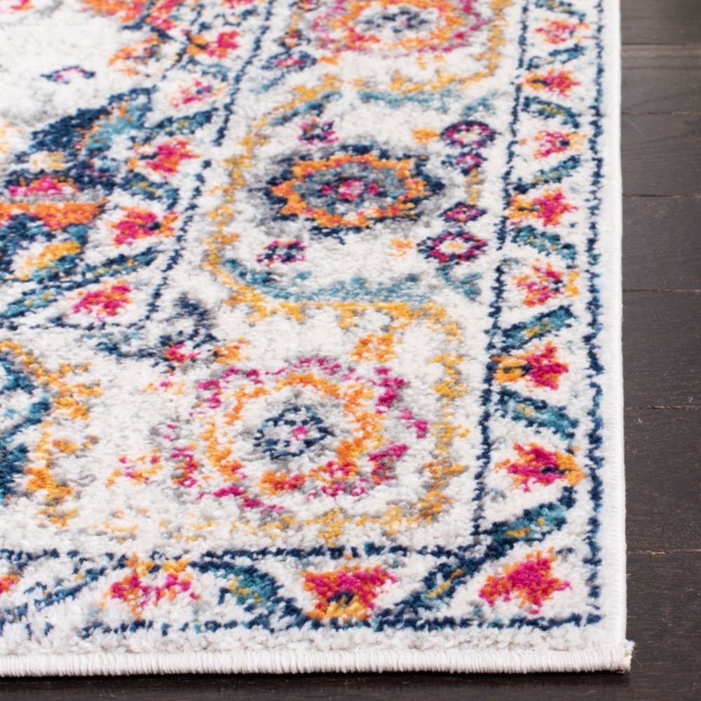 Tapis traditionnel en polypropylène rose/blanc, 122 x 183 cm — vue 4