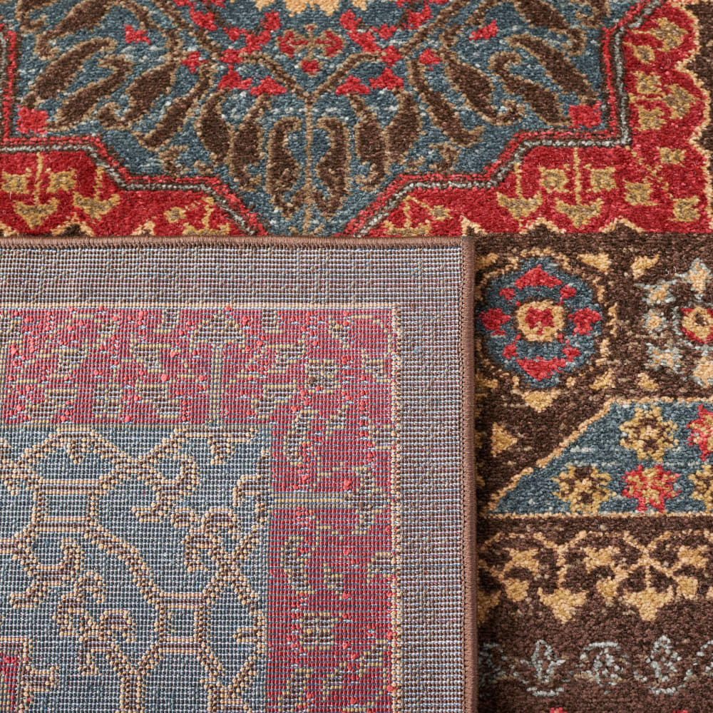 Tapis traditionnel en polypropylène bleu/rouge, 122 x 170 cm — vue 4