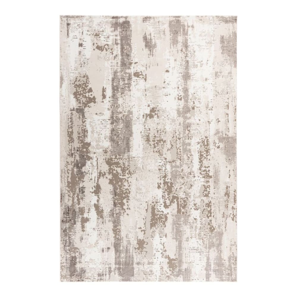 Tapis design en polyester taupe 120x170
