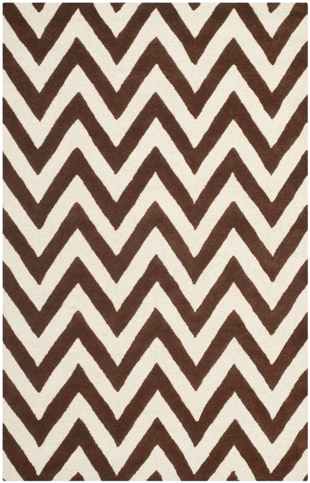 Tapis laine marron 122