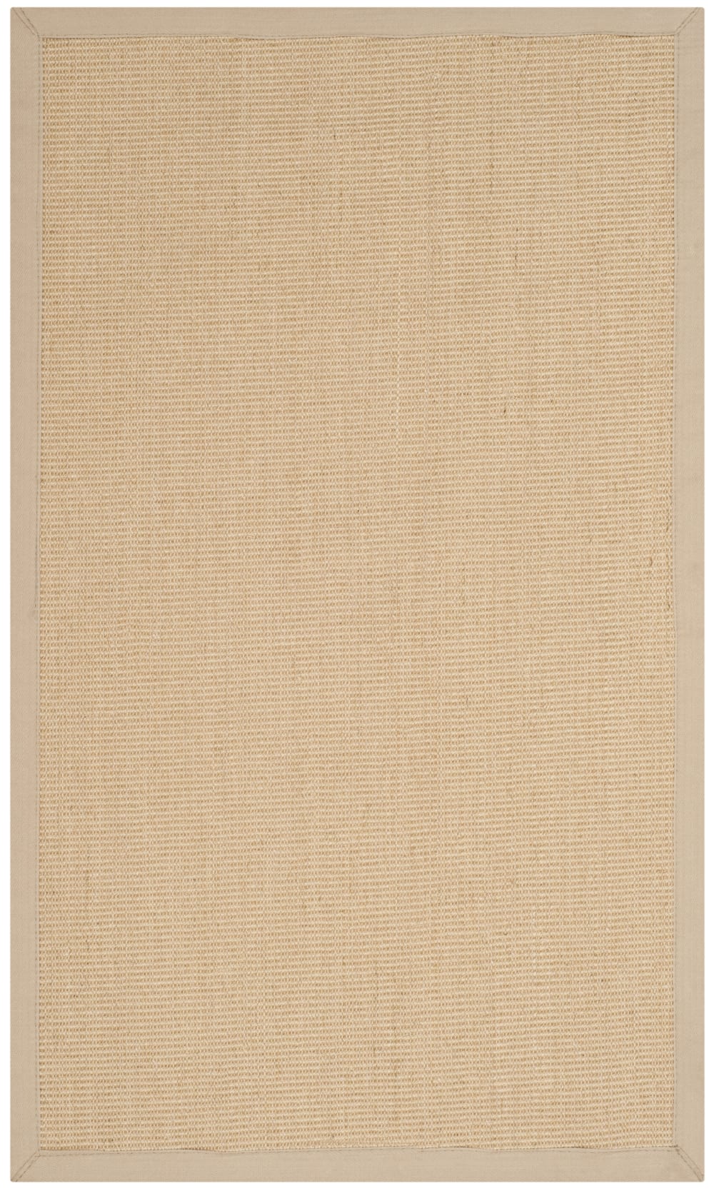 Tapis fibre naturelle en sisal beige/blanc, 122 x 183 cm