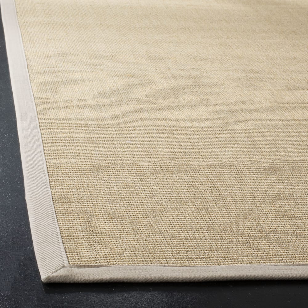 Tapis fibre naturelle en sisal beige/blanc, 122 x 183 cm — vue 4