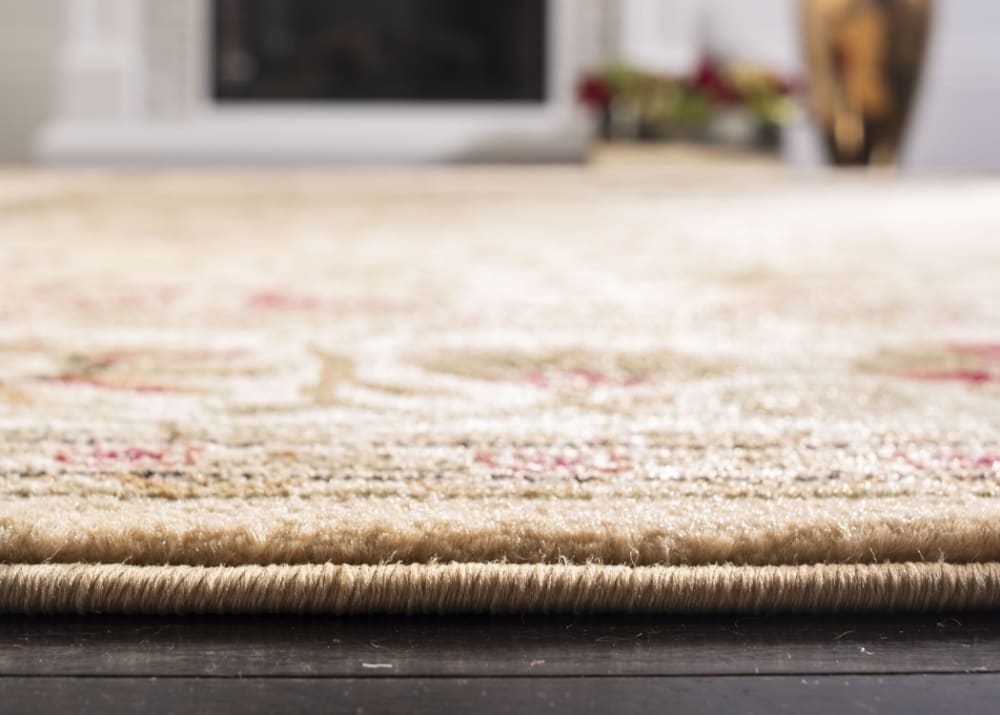 Tapis traditionnel en polypropylène beige/blanc, 69 x 122 cm — vue 4