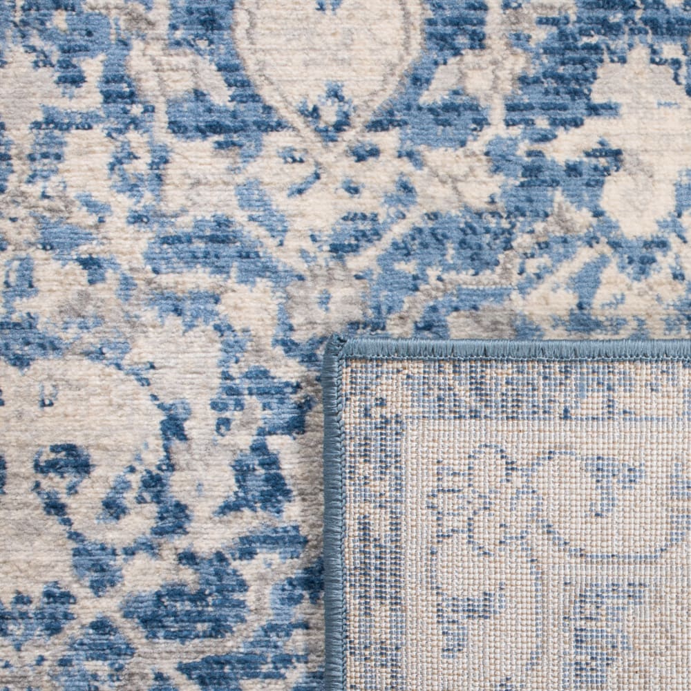Tapis de transition en polypropylène bleu/beige, 122 x 183 cm — vue 3