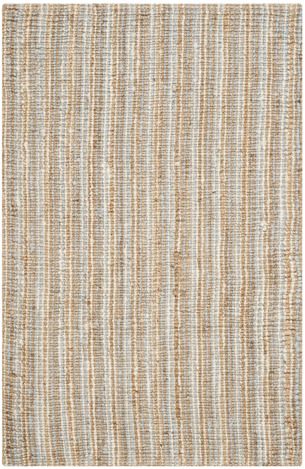Tapis en jute gris/beige, 122 x 183 cm