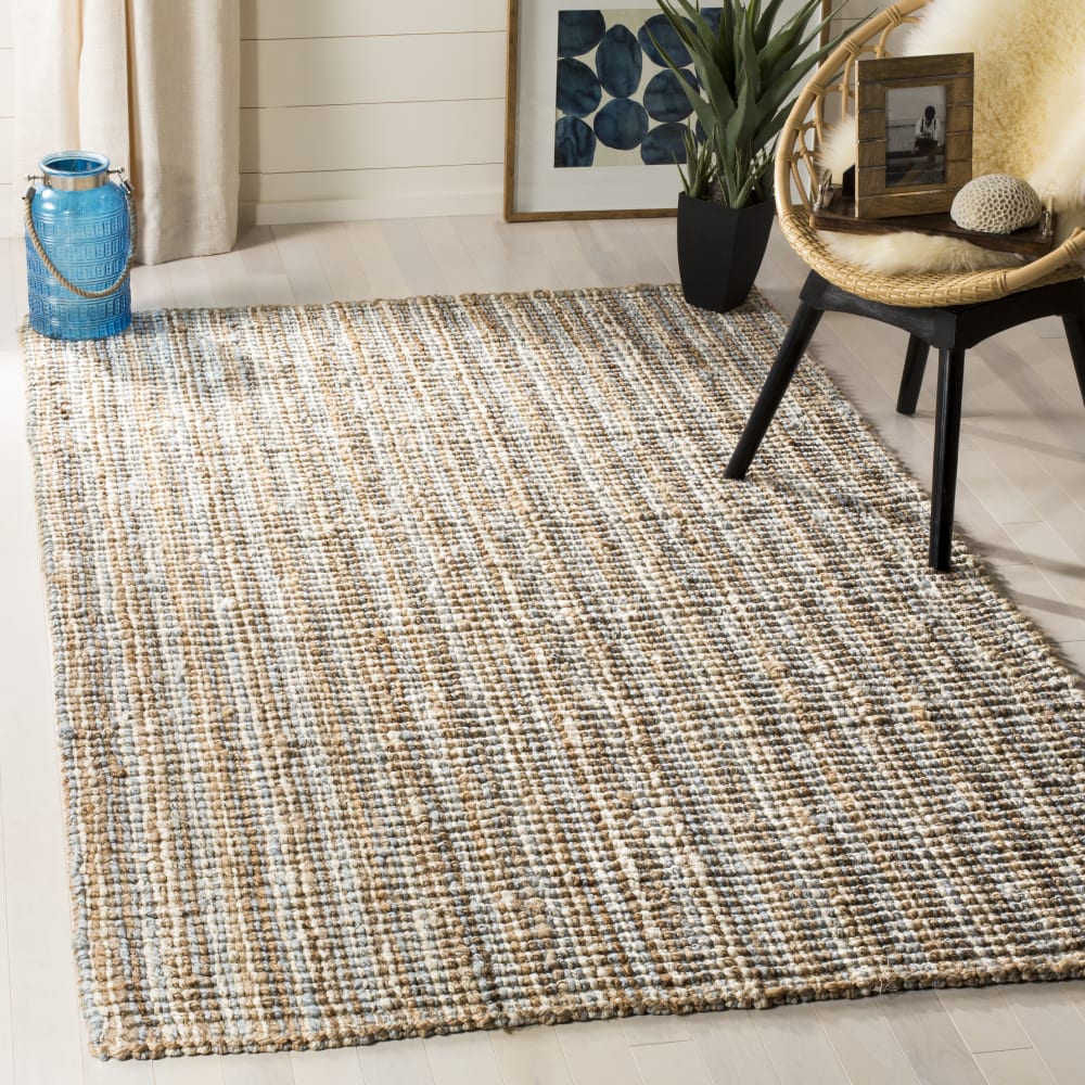 Tapis en jute gris/beige, 122 x 183 cm — vue 3