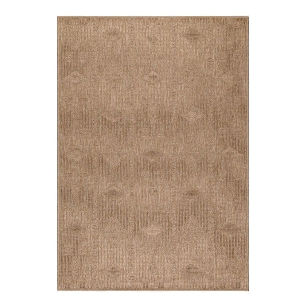 Tapis uni vintage en polypropylène beige 120x170