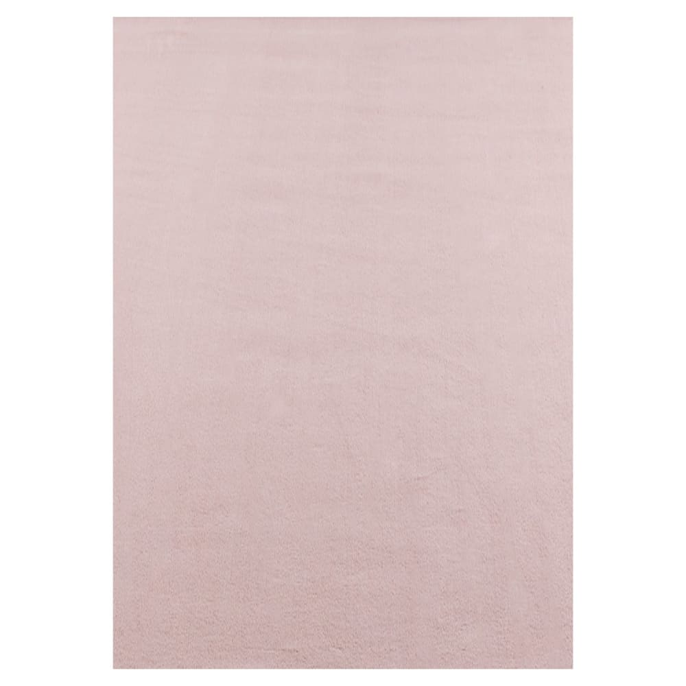 Tapis Lavable en microfibre douce - Rose Poudré 120x170cm