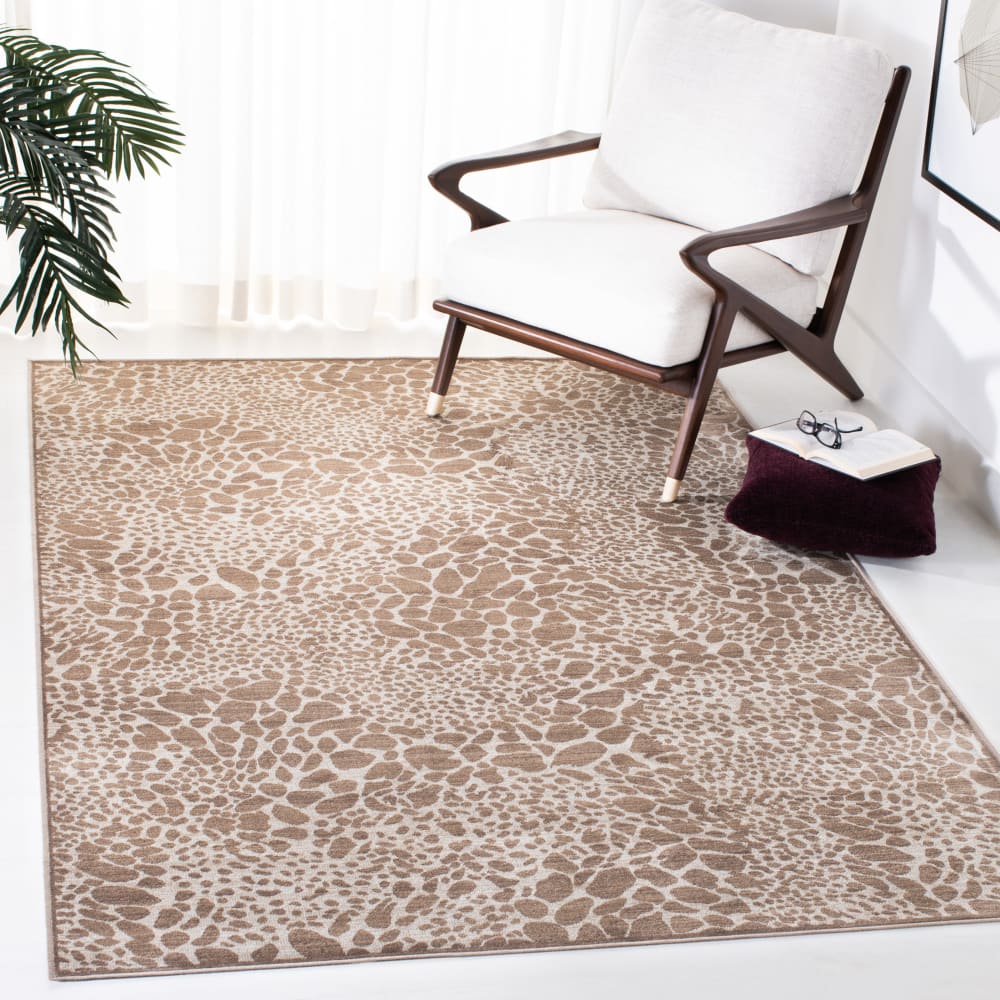 Tapis de transition en viscose marron/beige, 79 x 122 cm — vue 3