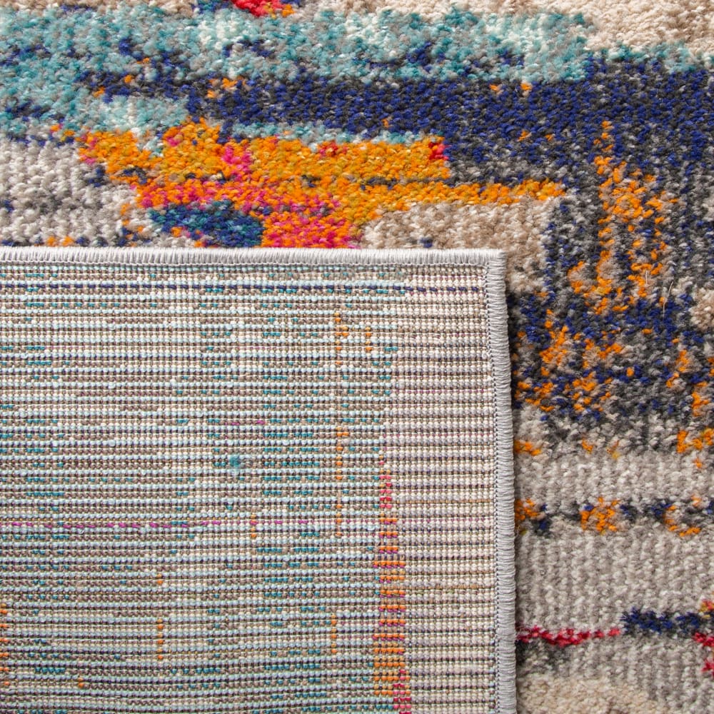 Tapis contemporain en polypropylène blanc/multicolore, 122 x 183 cm — vue 4