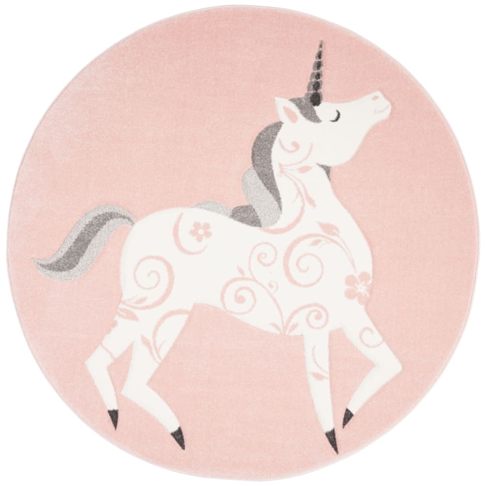 tapis rose / ivoire 122