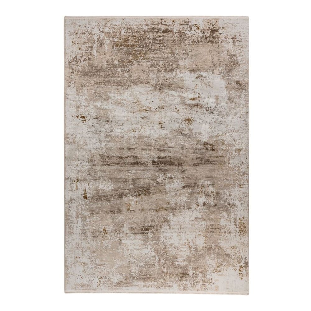 Tapis  design en polyester taupe 120x170