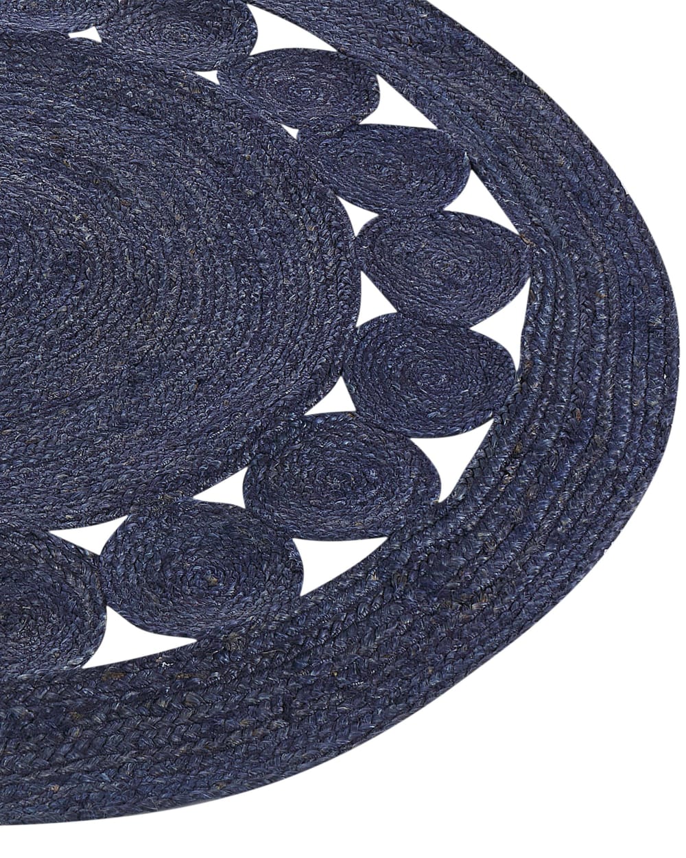 Tapis en tissu bleu 120x120cm — vue 4