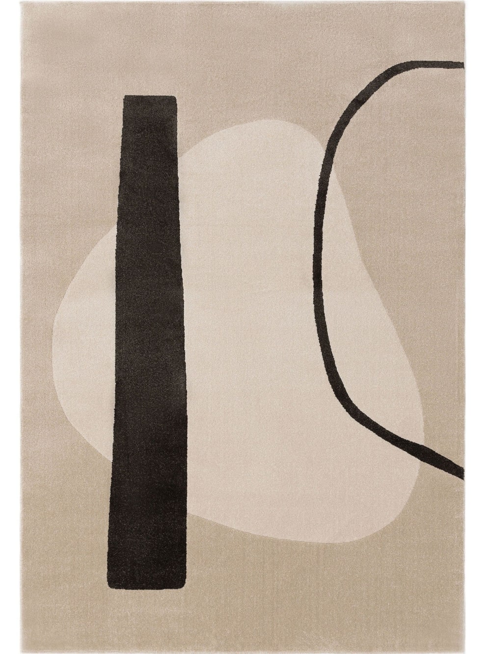 Tapis crème/anthracite