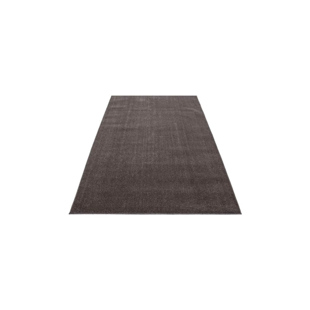 Tapis uni contemporaine en polypropylène marron 120x170