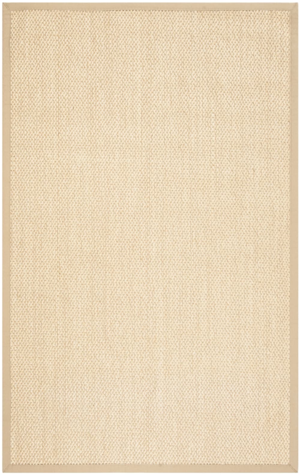 Tapis fibre naturelle en sisal blanc/beige, 122 x 183 cm
