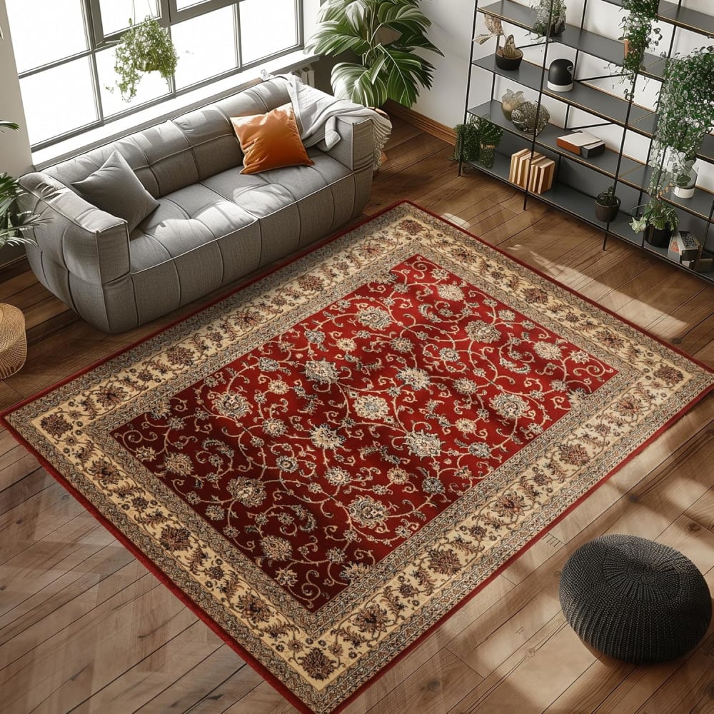 Tapis d'orient bahram rouge 120 x 170 cm — vue 3