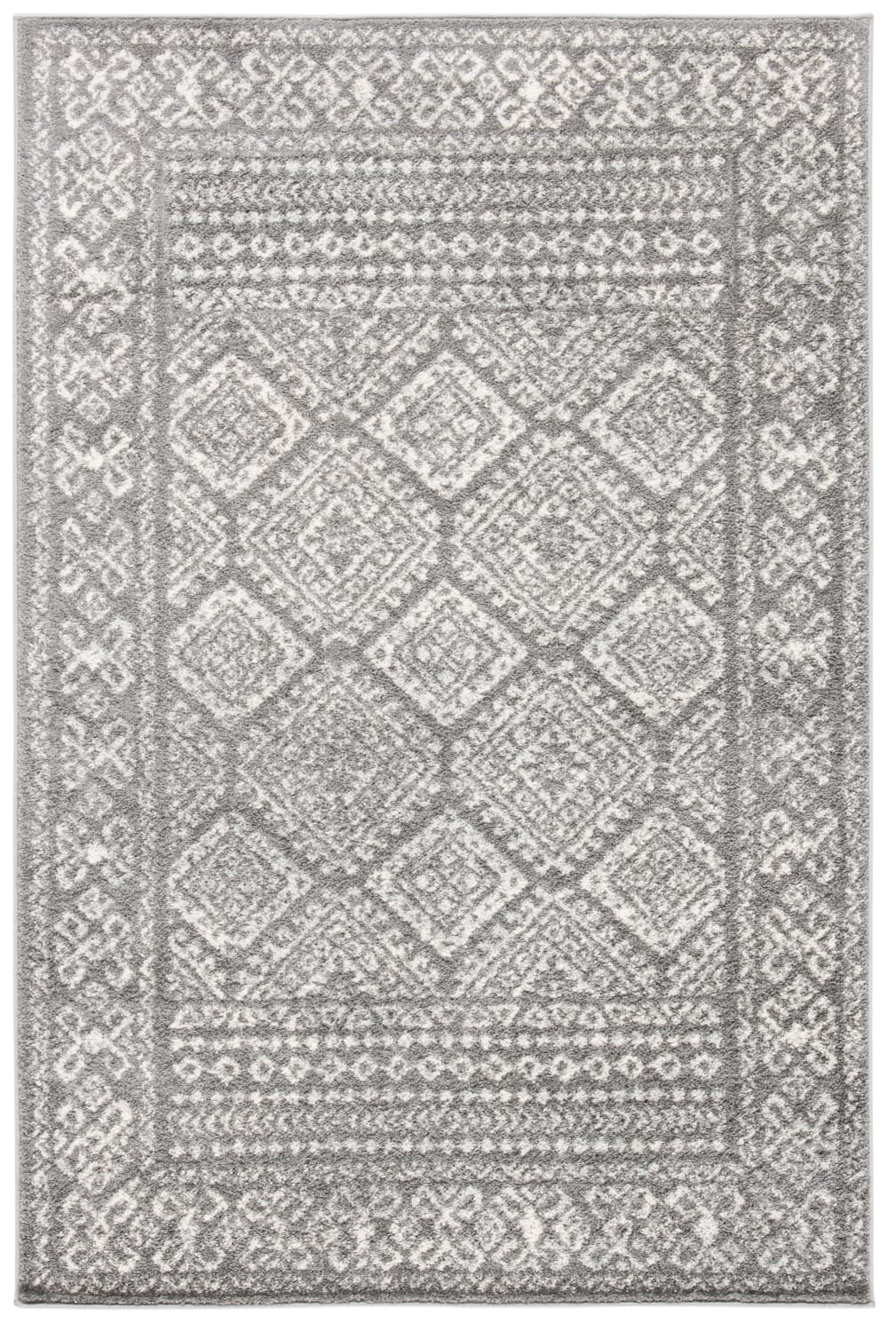 Tapis de transition en polypropylène gris/blanc, 122 x 183 cm