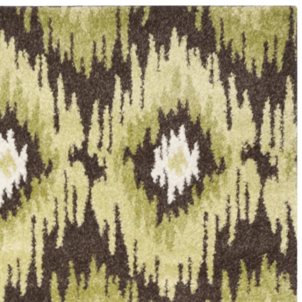 Tapis moderne en polypropylène brun/vert, 122 x 183 cm — vue 3