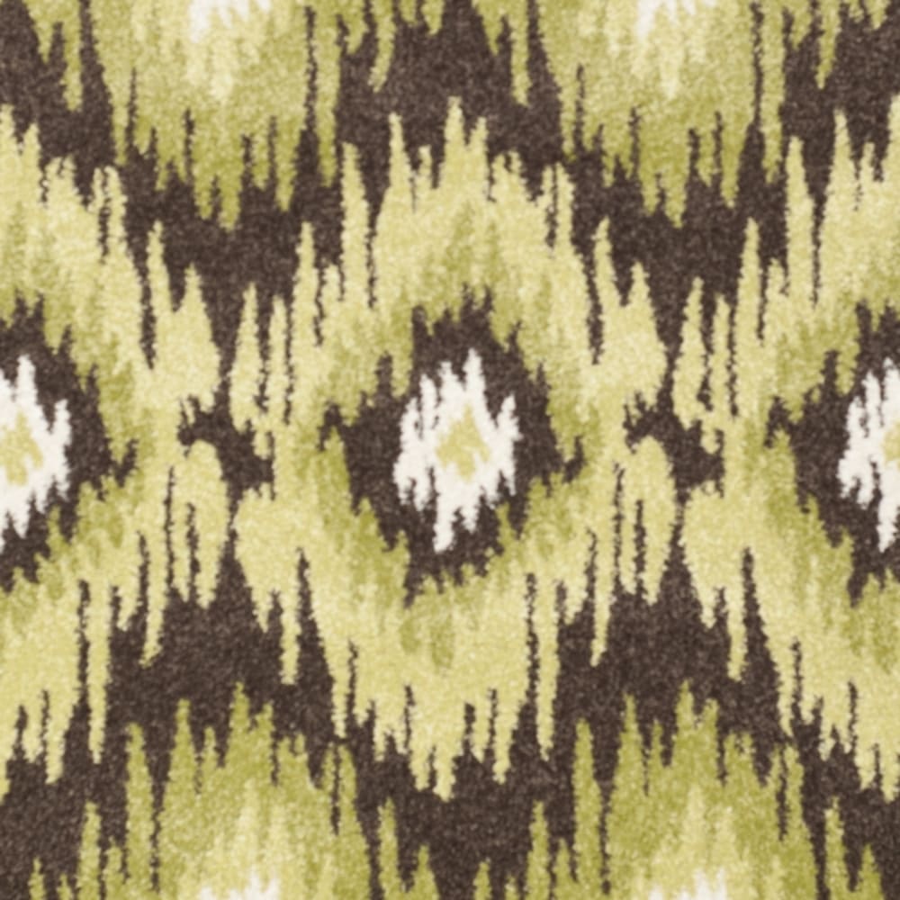 Tapis moderne en polypropylène brun/vert, 122 x 183 cm — vue 4