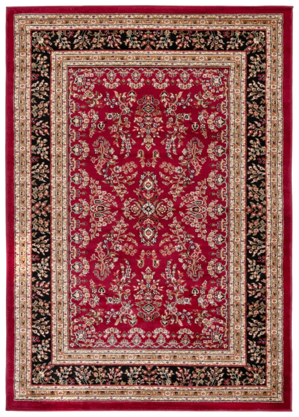 Tapis rouge / noir 122
