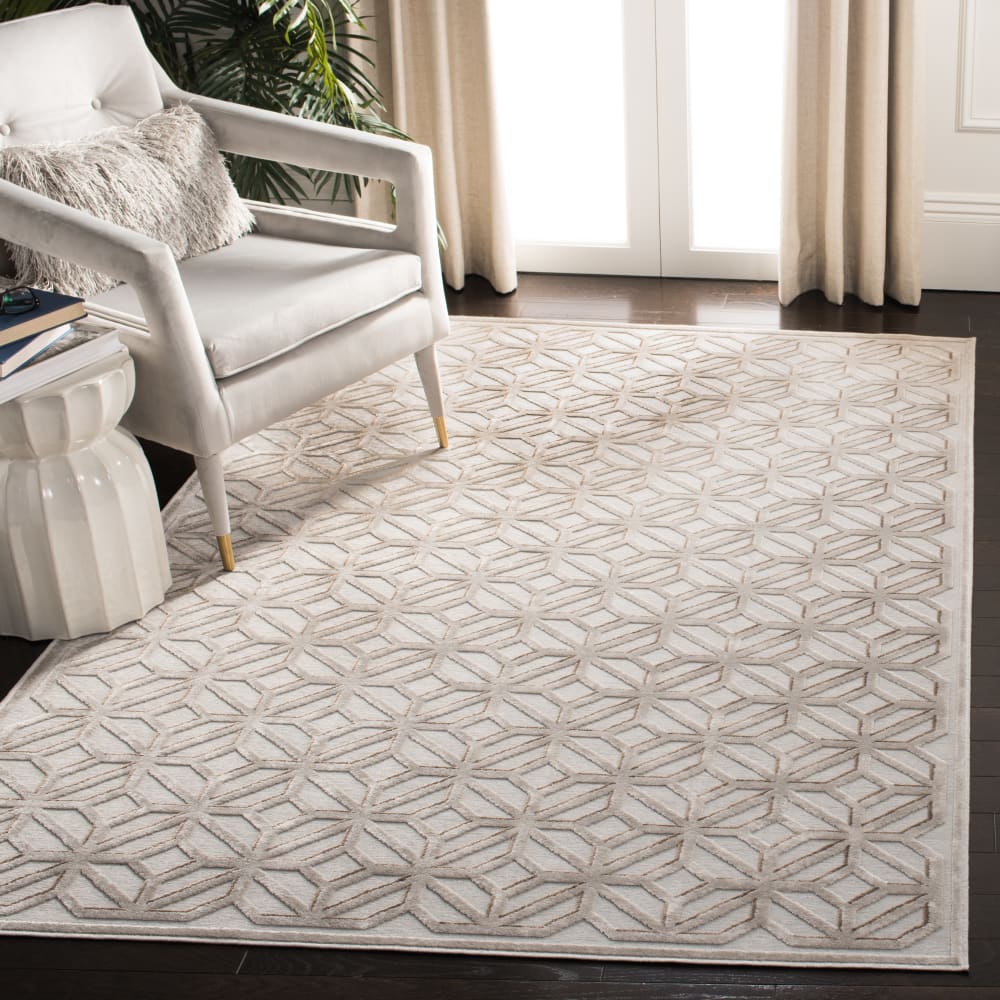 Tapis de transition en viscose argent, 122 x 170 cm — vue 3