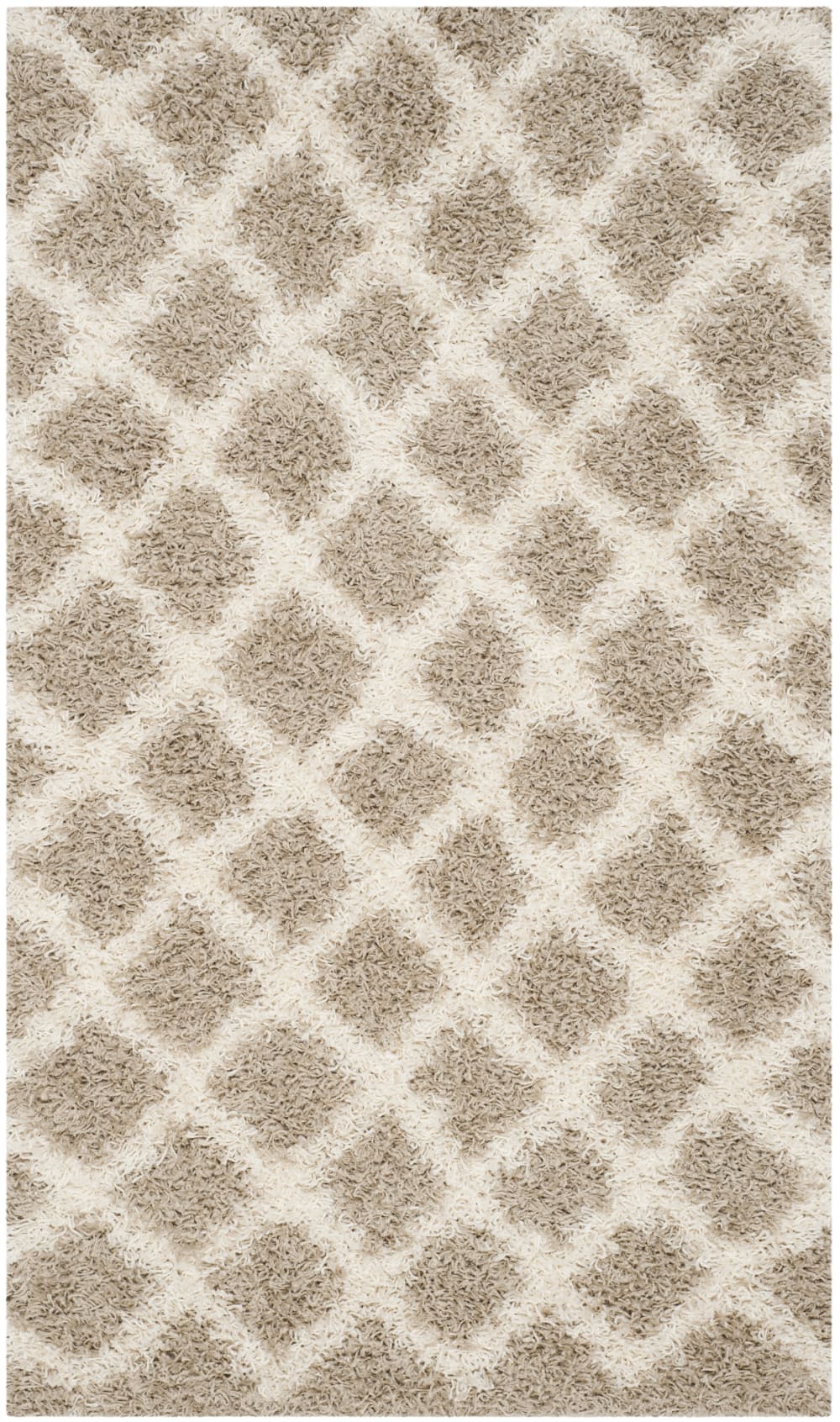 Tapis en polypropylène beige/blanc, 122 x 183 cm