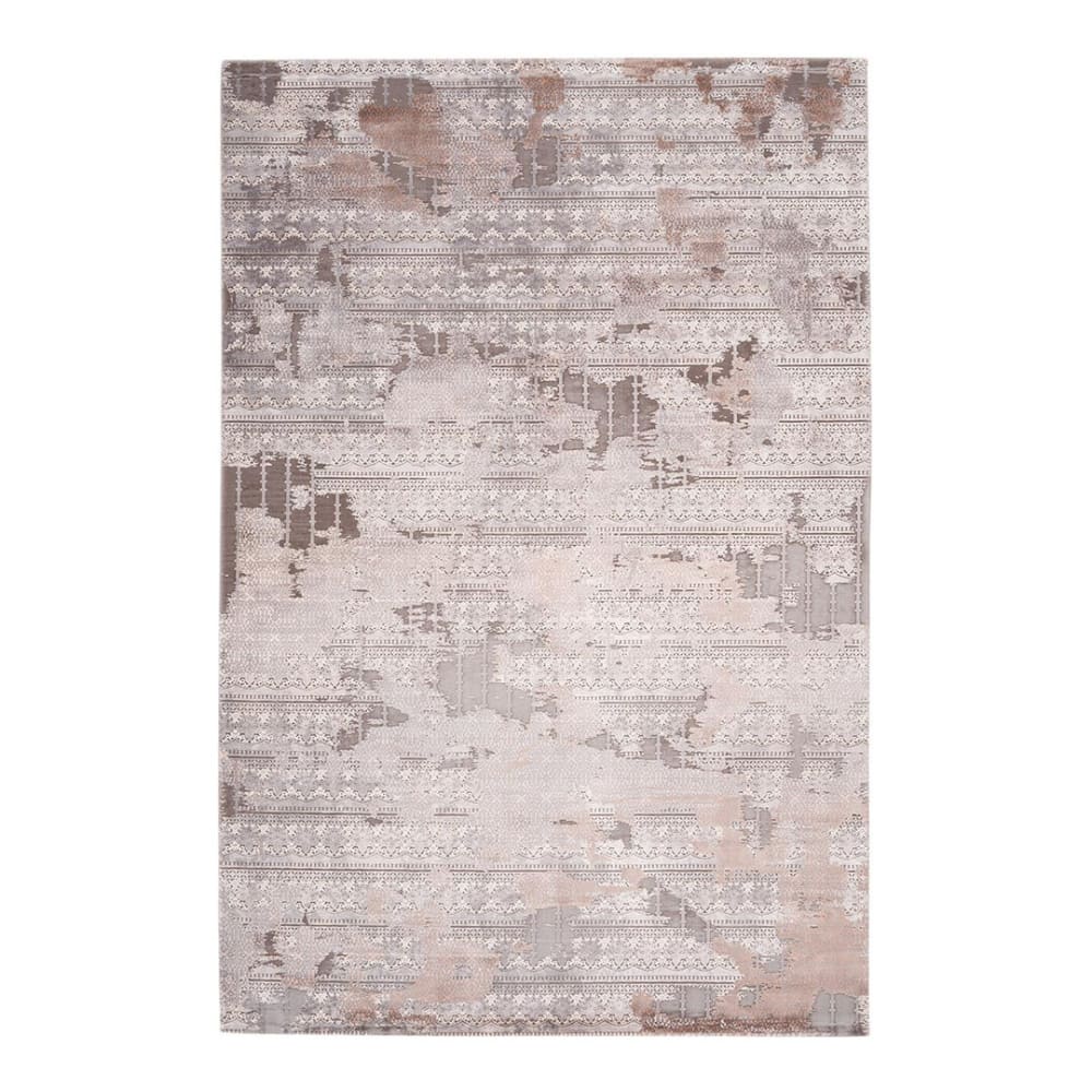 Tapis  baroque en bambou taupe 120x170