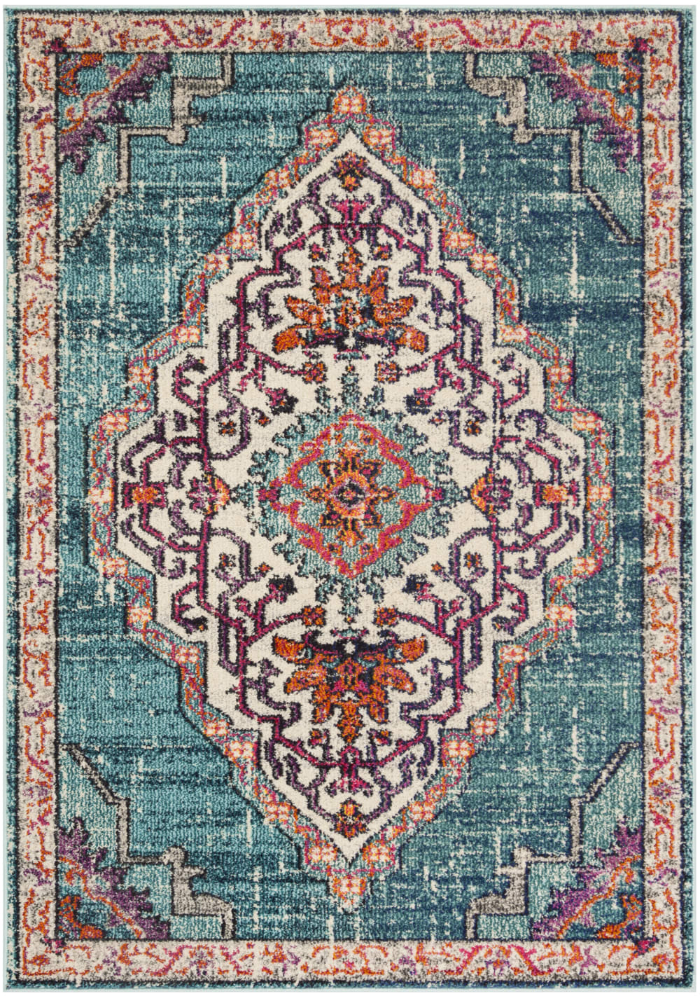 Tapis bleu 122 x 170