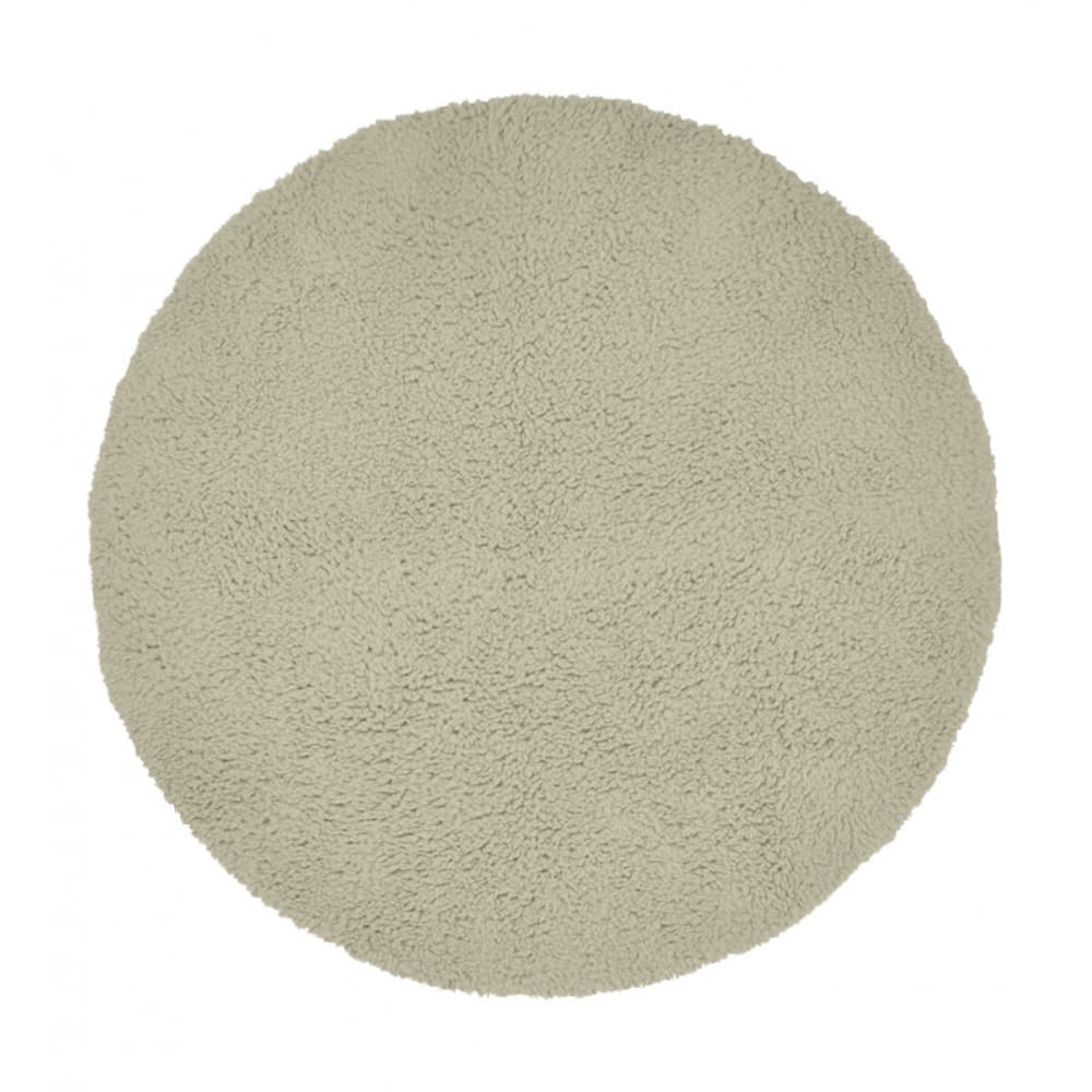 Tapis sherpa rond uni d 120 cm vert — vue 4