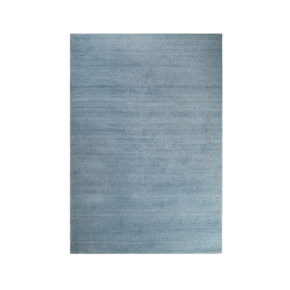 Tapis uni design en polyester bleu 120x170