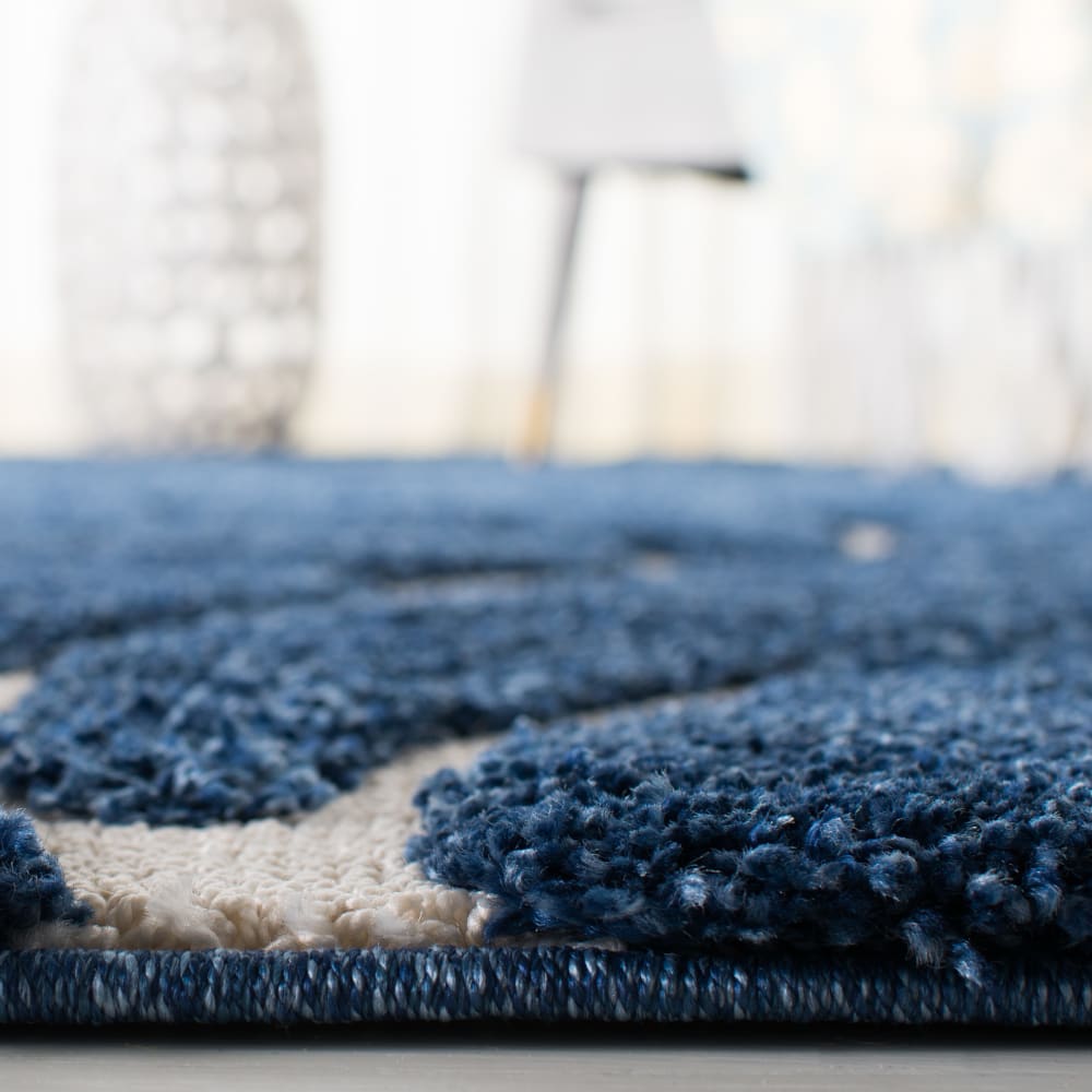 Tapis en polypropylène bleu/beige, 122 x 183 cm — vue 4