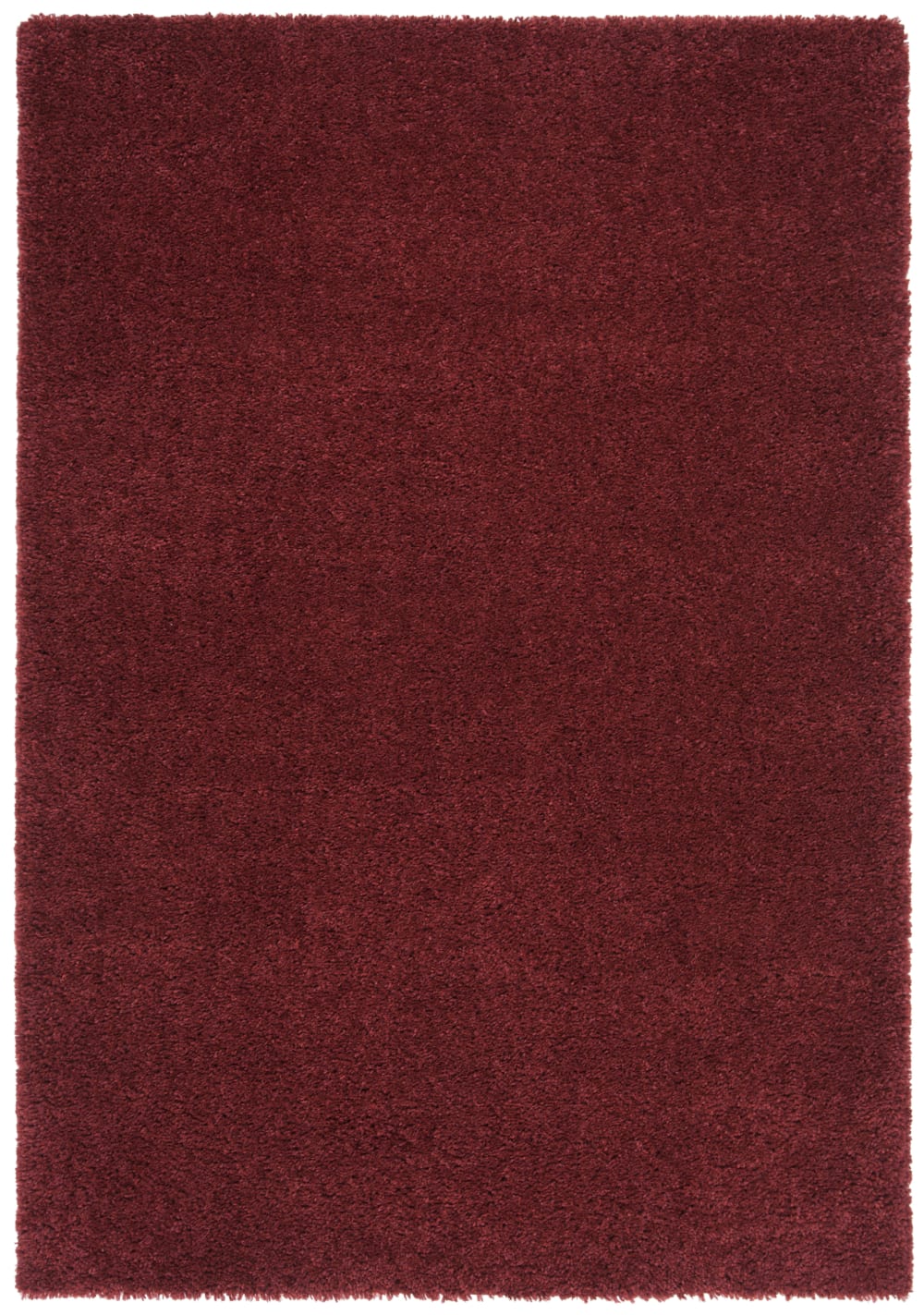 Tapis shag en polypropylène rouge, 122 x 183 cm