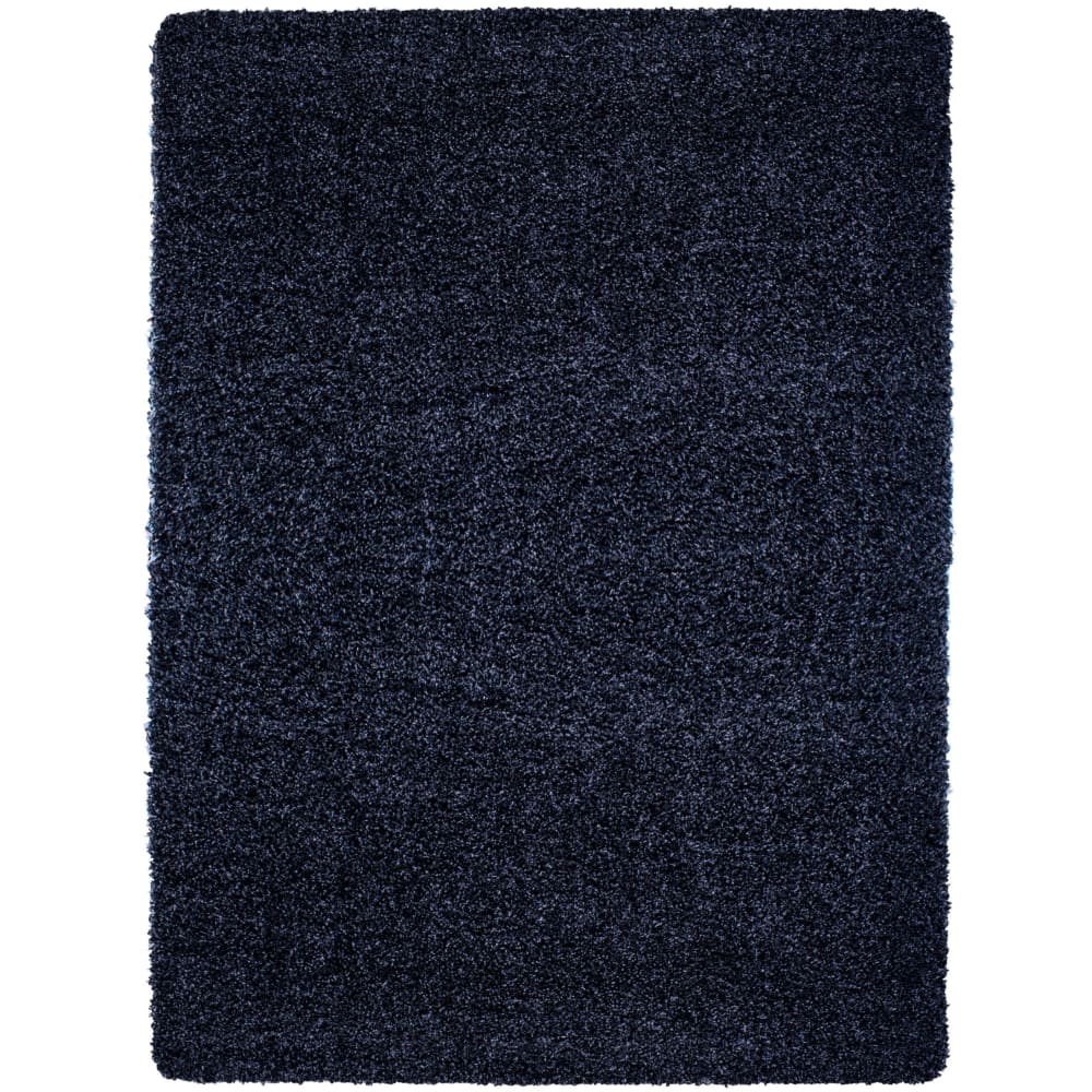 SHAGGY - Tapis Uni à poils longs - Bleu Foncé 120 x 170 cm