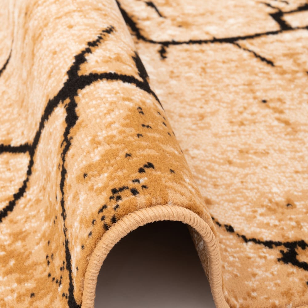 Tapis velours moderne beige 120x170 cm — vue 4