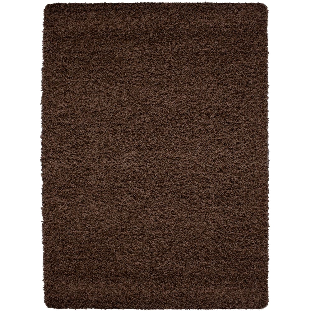 SHAGGY - Tapis Uni à poils longs - Marron 120 x 170 cm