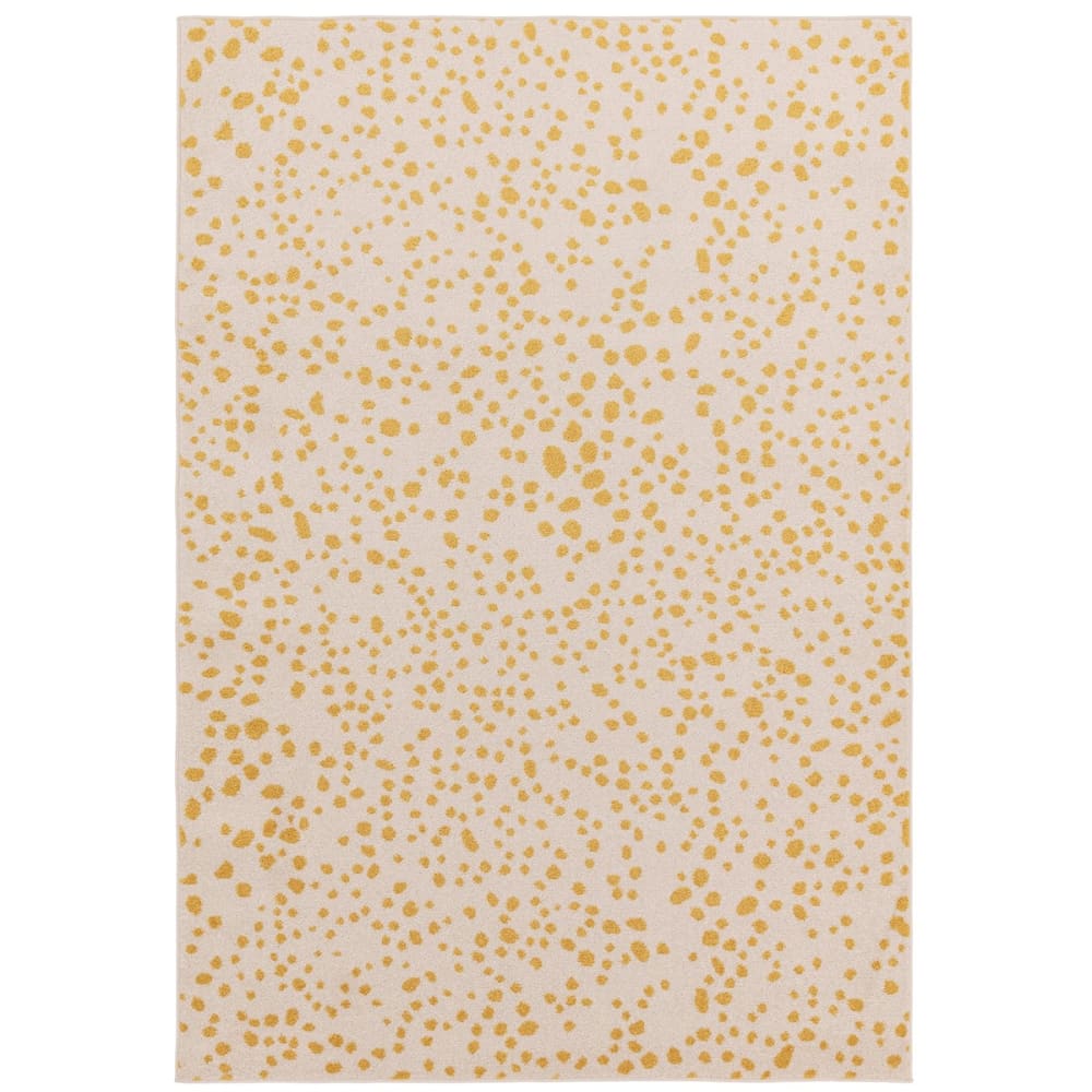 Tapis en polypropylène jaune 120x170 cm