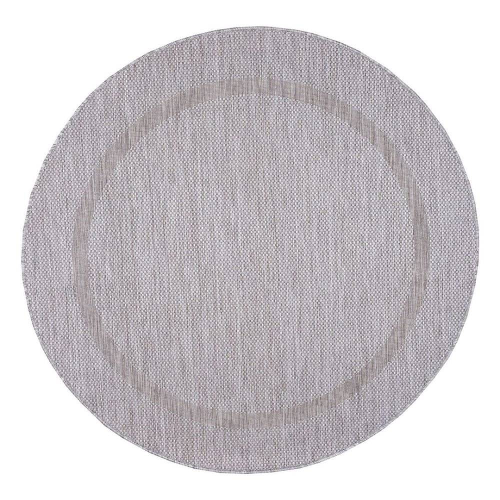 Tapis  contemporaine en polypropylène argenté Ø 120