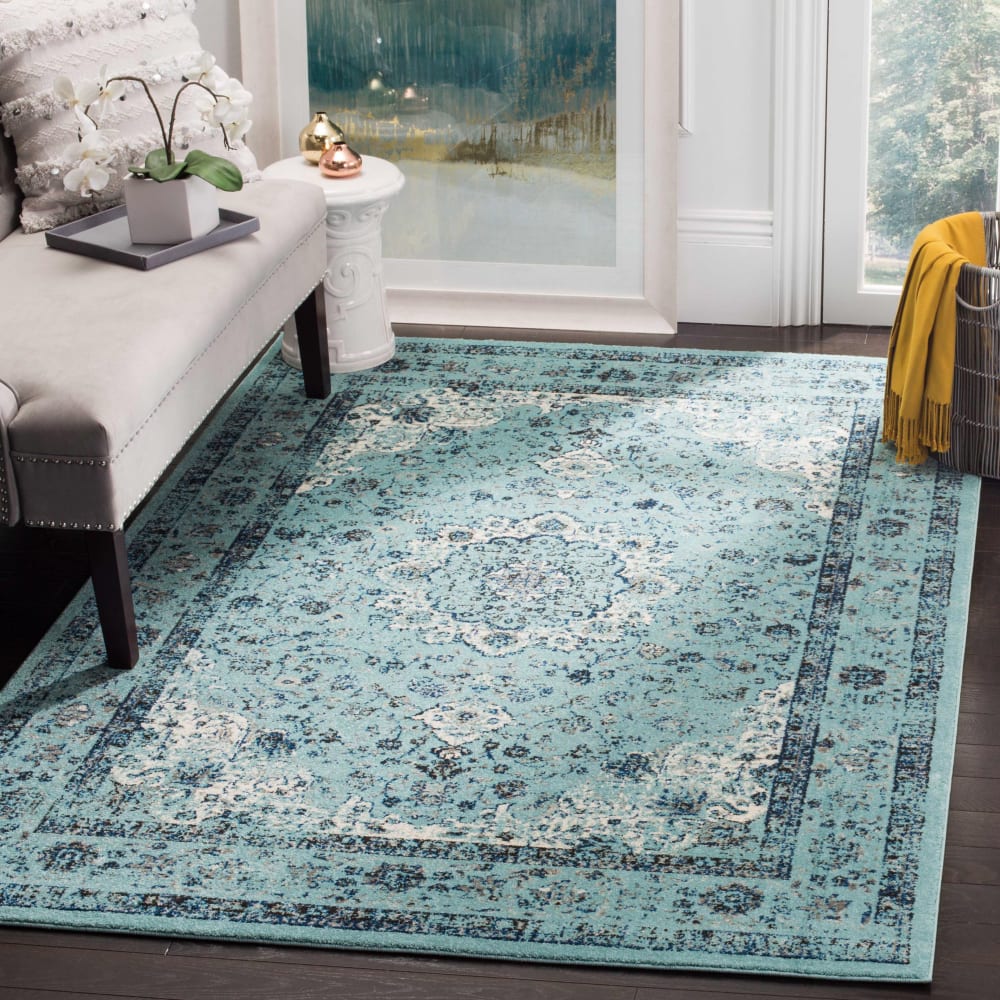 Tapis de transition en polypropylène bleu, 122 x 183 cm — vue 4