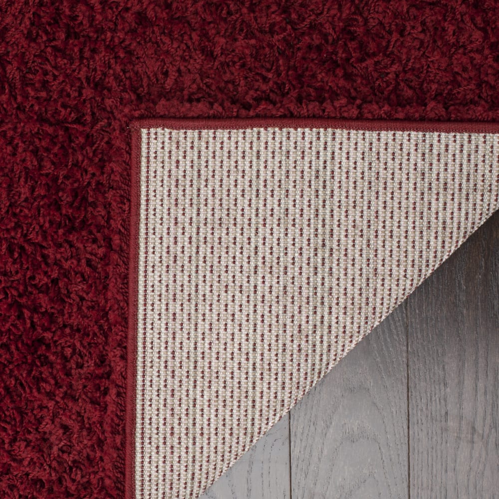 Tapis shag en polypropylène rouge, 122 x 183 cm — vue 4