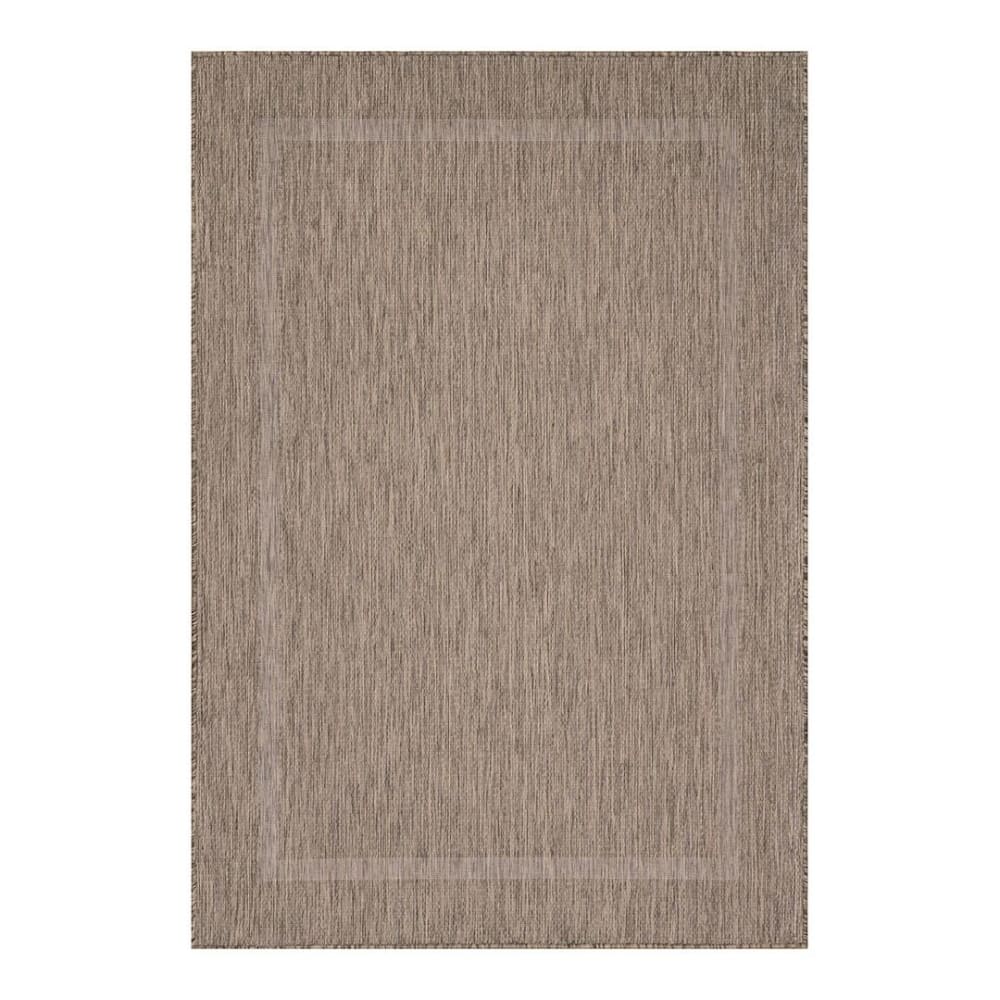Tapis  contemporaine en polypropylène marron 120x170