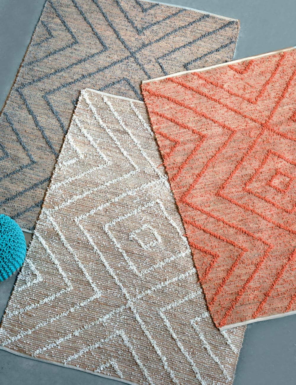 Tapis en jute gris 120 x 180 cm — vue 4