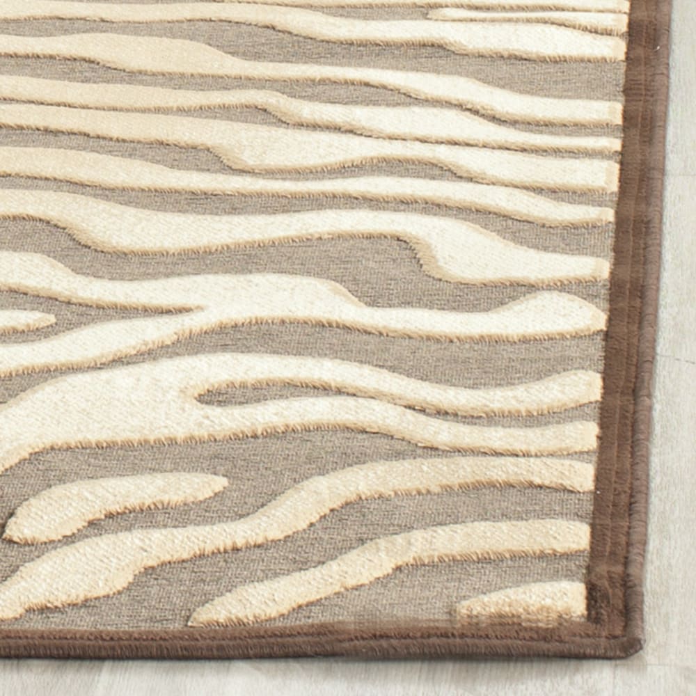 Tapis de transition en viscose brun, 79 x 122 cm — vue 4